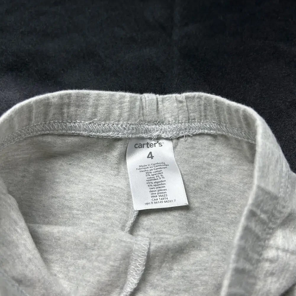 Carters Girls Leggings 4T‎ Grey EUC